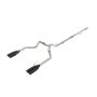 aFe Power 49-34130-B Vulcan Series 3 IN 304 Stainless Steel DPF-Back Exhaust System w/Black Tip