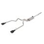 aFe Power 49-34139-B Gemini XV 3 IN 304 Stainless Steel Cat-Back Exhaust System w/ Cut-Out Black