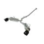 aFe Power 49-36023-B Takeda 2-1/2 IN 304 Stainless Steel Cat-Back Exhaust System w/Black Tip