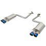 aFe Power 49-36037-L Takeda 2 IN 304 Stainless Steel Axle-Back Exhaust System w/ Blue Flame Tip