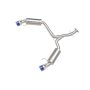aFe Power 49-36055-L Takeda 2-1/2 IN 304 Stainless Steel Axle-Back Exhaust System w/ Blue Tip