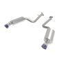 aFe Power 49-36060-L Takeda 2-1/2 IN 304 Stainless Steel Axle-Back Exhaust System w/ Blue Tip