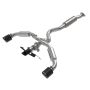 aFe Power 49-36067-C Gemini XV 3 to 2-1/2 IN 304 Stainless Steel Cat-Back Exhaust w/ Cut-Out Carbon