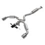 aFe Power 49-36067-P Gemini XV 3 to 2-1/2 IN 304 Stainless Steel Cat-Back Exhaust w/ Cut-Out Polished