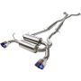 aFe Power 49-36103-L Takeda 2-1/2 IN 304 Stainless Steel Cat-Back Exhaust System w/ Blue Flame Tips