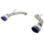 aFe Power 49-36133NM-L Takeda 2-1/2 IN 304 Stainless Steel Axle-Back Exhaust System w/ Blue Flame Tips