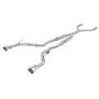 aFe Power 49-36134NM-L Takeda 2-1/2 IN 304 Stainless Steel Cat-Back Exhaust System w/ Blue Flame Tip