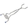 aFe Power 49-36136-L Takeda 2-1/2 IN 304 Stainless Steel Cat-Back Exhaust System w/ Blue Flame Tips