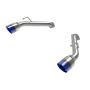 aFe Power 49-36137-L Takeda 2-1/2 IN 304 Stainless Steel Axle-Back Exhaust System w/ Blue Flame Tips