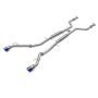 aFe Power 49-36138-L Takeda 2-1/2 IN 304 Stainless Steel Cat-Back Exhaust System w/ Blue Flame Tips