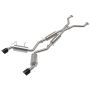 aFe Power 49-36139-B Takeda 2-1/2 IN 304 Stainless Steel Cat-Back Exhaust w/ Resonator and Black Tip