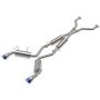 aFe Power 49-36139-L Takeda 2-1/2 IN 304 Stainless Cat-Back Exhaust w/ Resonator and Blue Flame Tip