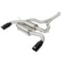 aFe Power 49-36325-B MACH Force-Xp 2-1/2 IN 304 Stainless Steel Axle-Back Exhaust w/Black Tip
