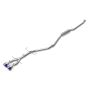 aFe Power 49-36620-L Takeda 2-1/2 IN 304 Stainless Steel Cat-Back Exhaust System w/ Blue Flame Tip