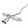 aFe Power 49-36621-L Takeda 3 IN 304 Stainless Steel Cat-Back Exhaust System w/ Blue Flame Tip