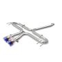 aFe Power 49-36625-L Takeda 2-1/2 IN 304 Stainless Steel Axle-Back Exhaust System w/ Blue Flame Tip
