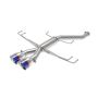 aFe Power 49-36626-L Takeda 2-1/2 IN 304 Stainless Steel Axle-Back Exhaust System w/ Blue Flame Tips