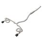 aFe Power 49-36630-B Takeda 2-1/2 IN to 3 IN 304 Stainless Steel Cat-Back Exhaust w/ Black Tips