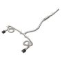 aFe Power 49-36630-C Takeda 2-1/2 IN to 3 IN 304 Stainless Steel Cat-Back Exhaust w/ Carbon Fiber Tip