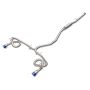 aFe Power 49-36630-L Takeda 2-1/2 IN to 3 IN 304 Stainless Steel Cat-Back Exhaust w/ Blue Flame Tip
