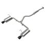 aFe Power 49-36804-B Takeda 2-1/2 IN to 2-1/4 IN 304 Stainless Steel Cat-Back Exhaust w/ Black Tip