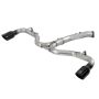 aFe Power 49-37002-1B Takeda 3 IN to 2-1/2 IN 304 Stainless Steel Axle-Back Exhaust w/ Black Tip