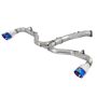 aFe Power 49-37002-1L Takeda 3 IN to 2-1/2 IN 304 Stainless Steel Axle-Back Exhaust w/ Blue Flame Tip