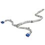 aFe Power 49-37003-1L Takeda 3 IN to 2-1/2 IN 304 Stainless Steel Cat-Back Exhaust w/ Blue Flame Tip