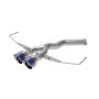 aFe Power 49-37012-L Takeda 3 IN to 2-1/2 IN 304 Stainless Steel Axle-Back Exhaust w/ Blue Flame Tip