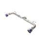 aFe Power 49-37014-L Takeda 2-1/2 IN 304 Stainless Steel Axle-Back Exhaust System w/Blue Flame Tips