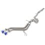 aFe Power 49-37018-L Takeda 2-1/2 IN to 3 IN 304 Stainless Steel Cat-Back Exhaust w/ Blue Flame Tip