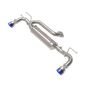 aFe Power 49-37023-L Takeda 3 IN to 2-1/2 IN 304 Stainless Steel Axle-Back Exhaust w/ Blue Flame Tip