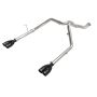 aFe Power 49-38095-B Vulcan Series 3 IN to 2-1/2 IN Stainless Steel Cat-Back Exhaust System Black