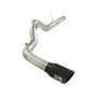 aFe Power 49-42016-B Large Bore-HD 5 IN 409 Stainless Steel DPF-Back Exhaust System w/Black Tip