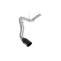 aFe Power 49-42078-B Large Bore-HD 5 IN 409 Stainless Steel DPF-Back Exhaust System w/Black Tip