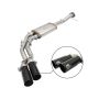 aFe Power 49-43080-B Rebel Series 3 IN to 2-1/2 IN 409 Stainless Steel Cat-Back Exhaust w/Black Tip