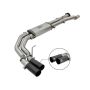 aFe Power 49-43091-B Rebel Series 3 IN 409 Stainless Steel Cat-Back Exhaust System w/Black Tip