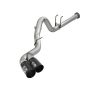aFe Power 49-43121-B Rebel XD Series 4 IN 409 Stainless Steel DPF-Back Exhaust w/Dual Black Tips
