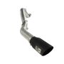 aFe Power 49-44041-B Large Bore-HD 5 IN 409 Stainless Steel DPF-Back Exhaust System w/Black Tip