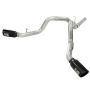 aFe Power 49-44043-B Large Bore-HD 4 IN 409 Stainless Steel DPF-Back Exhaust System w/Black Tip