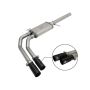 aFe Power 49-44062-B Rebel Series 3 IN to 2-1/2 IN 409 Stainless Steel Cat-Back Exhaust w/Black Tip