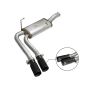 aFe Power 49-44070-B Rebel Series 3 IN to 2-1/2 IN 409 Stainless Steel Cat-Back Exhaust w/Black Tip