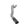 aFe Power 49-44081-B Large Bore-HD 5 IN 409 Stainless Steel DPF-Back Exhaust System w/Black Tip