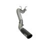 aFe Power 49-44085-B Large Bore-HD 4 IN 409 Stainless Steel DPF-Back Exhaust System w/Black Tip