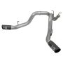 aFe Power 49-44086-B Large Bore-HD 4 IN 409 Stainless Steel DPF-Back Exhaust System w/Dual Black Tips