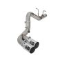 aFe Power 49-44089-P Rebel XD Series 4 IN 409 Stainless Steel DPF-Back Exhaust w/Dual Polished Tips