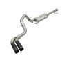 aFe Power 49-46030-B Rebel Series 3 IN Cat-Back Exhaust System w/ Mid-Side Exit Black Tips