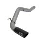 aFe Power 49-46112-B Large Bore-HD 5 IN DPF-Back Stainless Steel Exhaust System w/Black Tip