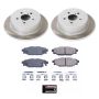 PowerStop SC4632 Semi-Coated Rotor and Low-Dust Ceramic Brake Pad Kit
