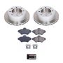 PowerStop SC1299 Semi-Coated Rotor and Low-Dust Ceramic Brake Pad Kit